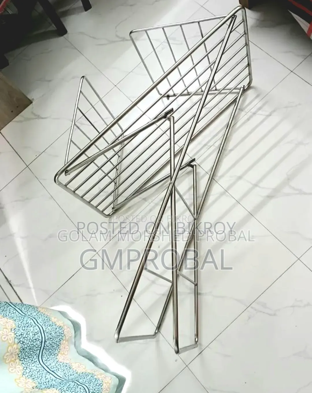 Clothes Drying Rack Foldable Stainless Steel (Space-Saving) for Sale!