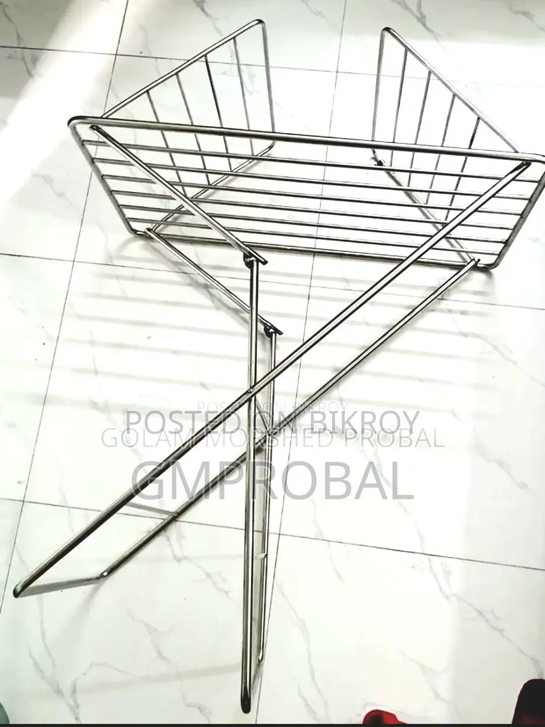 Clothes Drying Rack Foldable Stainless Steel (Space-Saving) for Sale!