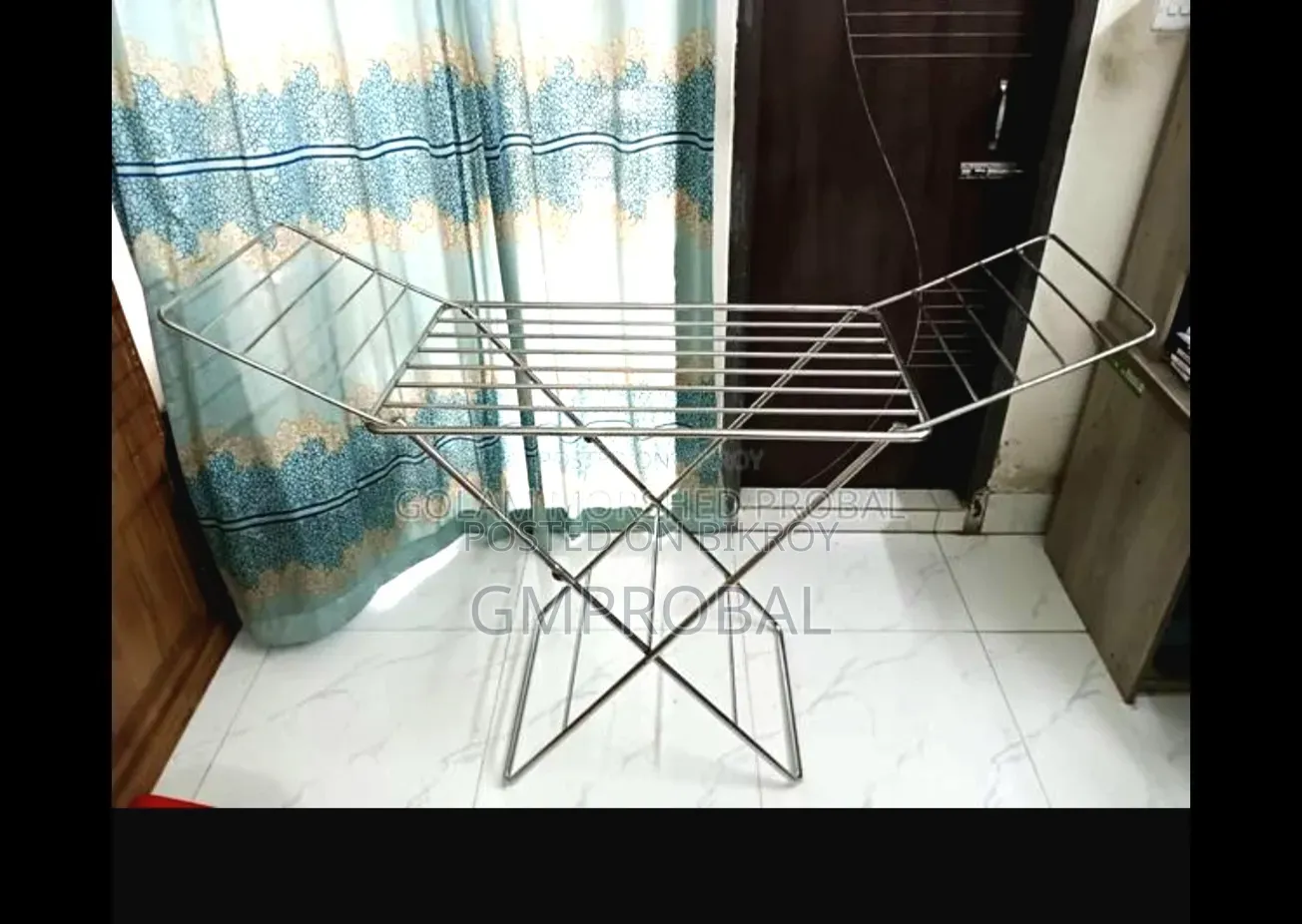 Clothes Drying Rack Foldable Stainless Steel (Space-Saving) for Sale!