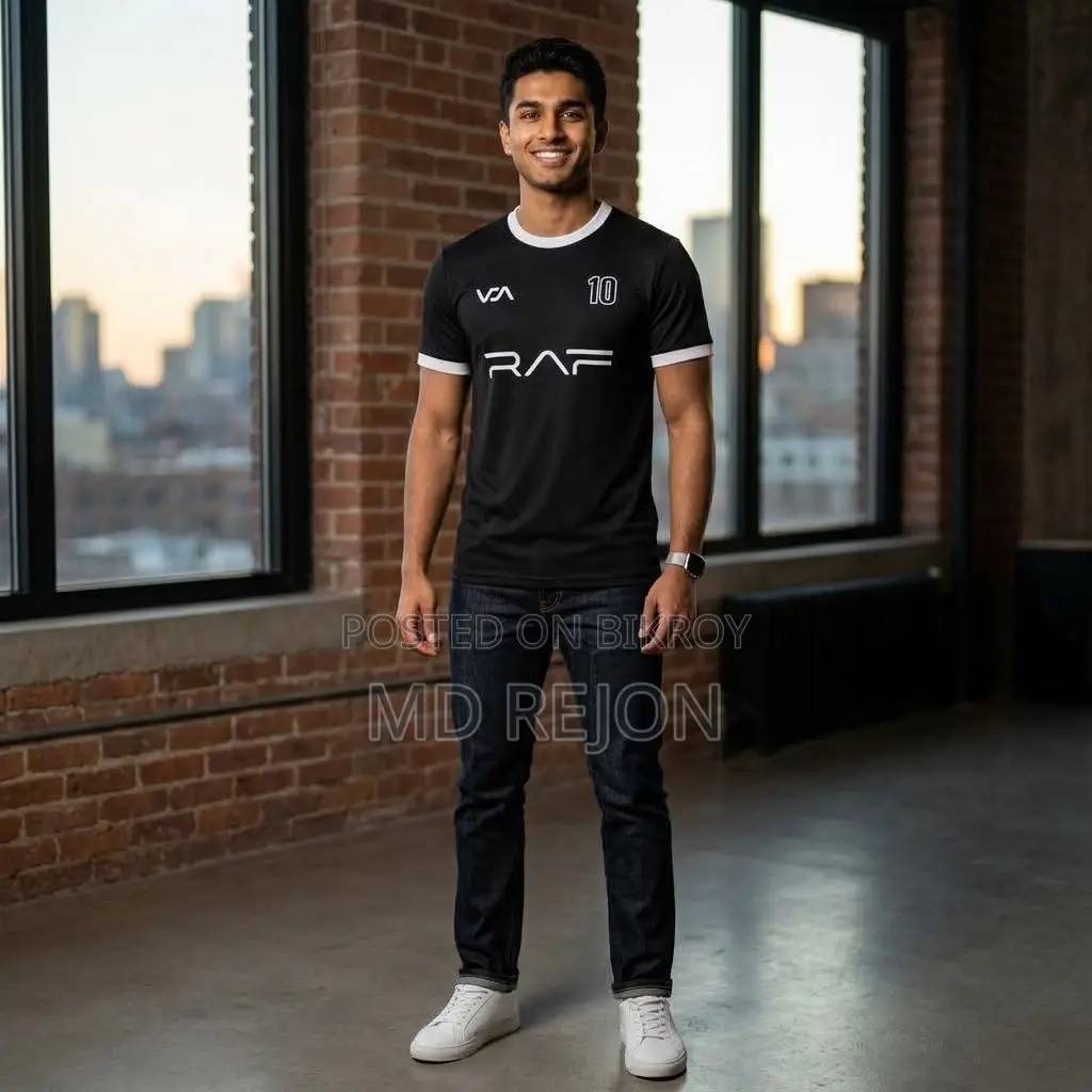 RAF Edition 10 Premium Sports Jersey - Black & White Trim