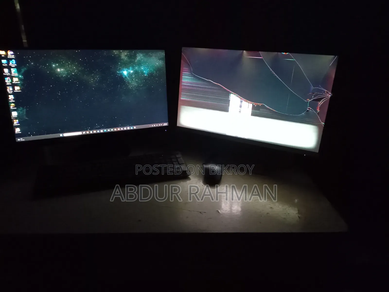 HP M22f Monitor 21.5-Inch – Damaged Panel, for Parts