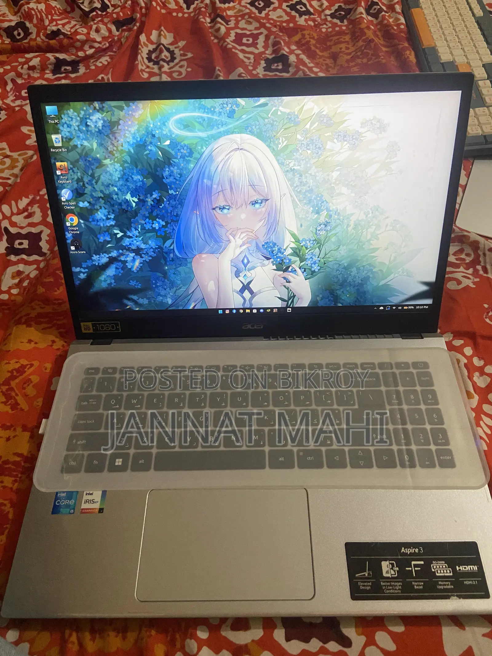 Laptop Acer Aspire 3 8GB Intel Core i5 SSD 500GB