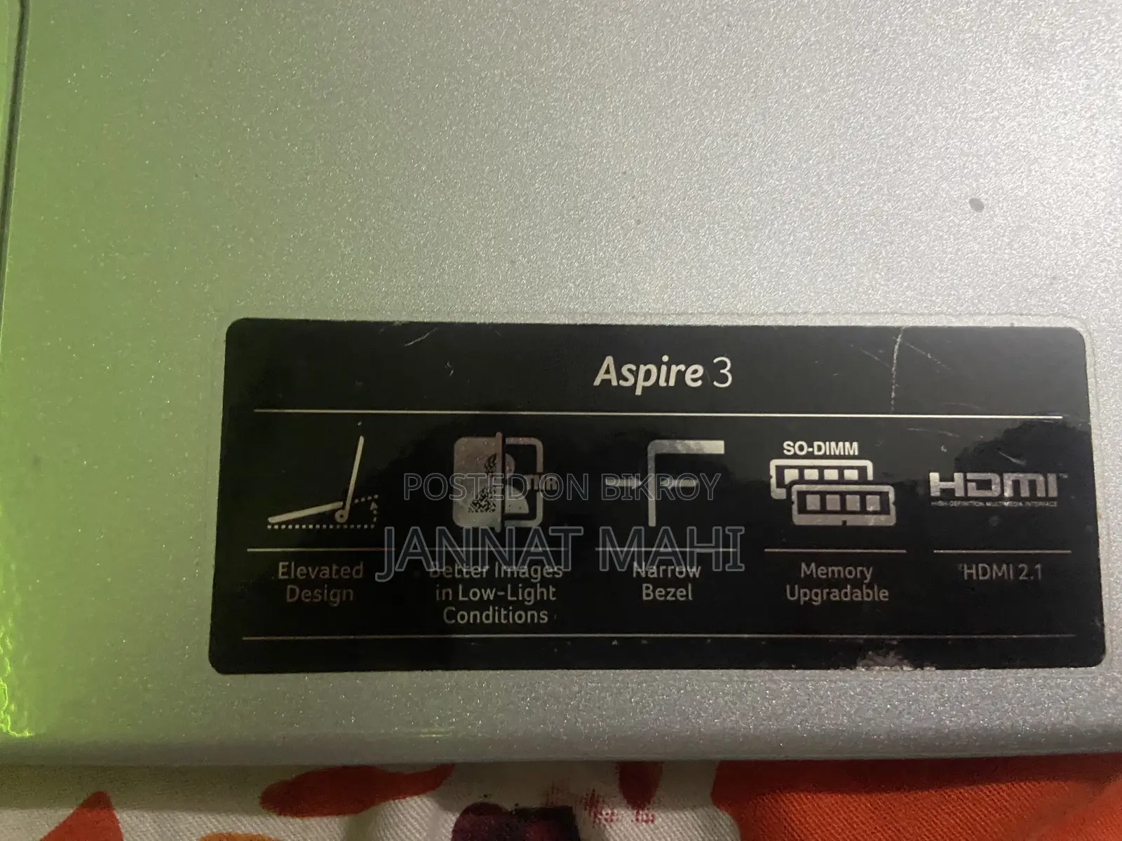 Laptop Acer Aspire 3 8GB Intel Core i5 SSD 500GB