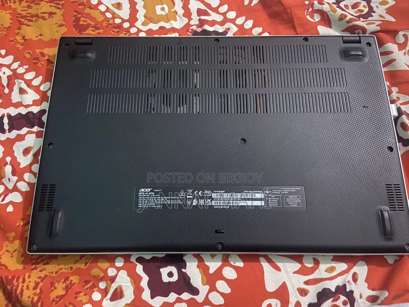 Laptop Acer Aspire 3 8GB Intel Core i5 SSD 500GB