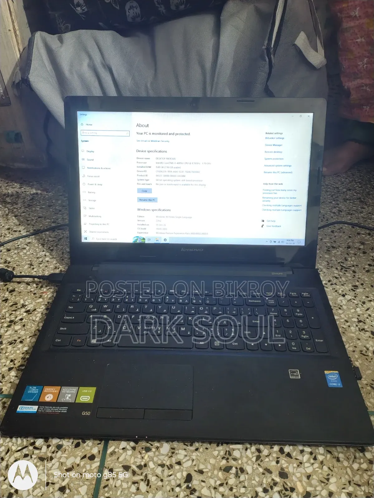 Laptop Lenovo G50-70 8GB Intel Core i3 HDD 500GB