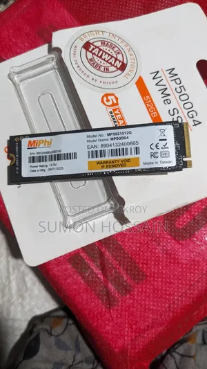 MiPhi 512GB NVMe SSD (MP500G4) – Brand New Condition