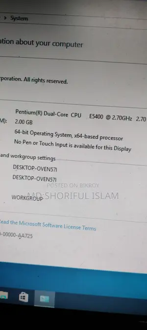 Desktop Computer 2GB Intel Core 2 Duo HDD 160GB