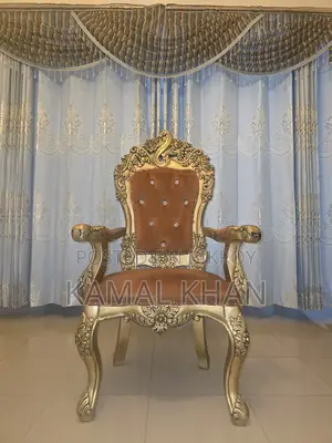 2 Golden Duco Painted Teak Wood Chairs for Sale