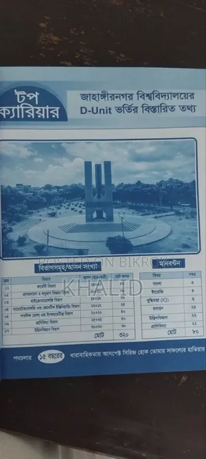 জাহাঙ্গীরনগর এডমিসন ডি ইউনিট