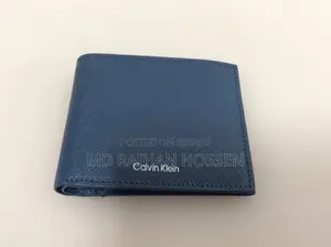 কেলভিন ক্লেইন এমব্লেম লোগো বাইফোল্ড ওয়ালেট উইথ মানি ক্লিপ সেট
