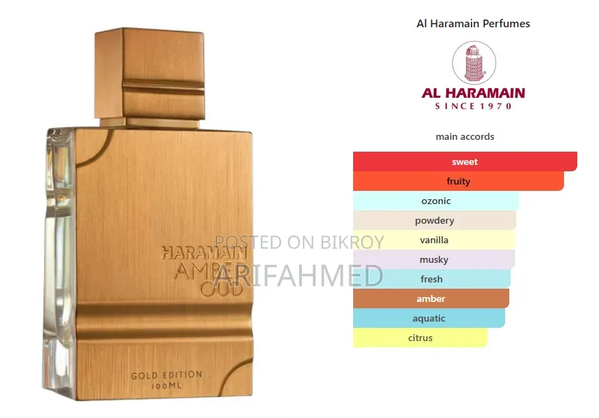 Al Haramain Amber Oud 
 Premium Middle Eastern Perfume
