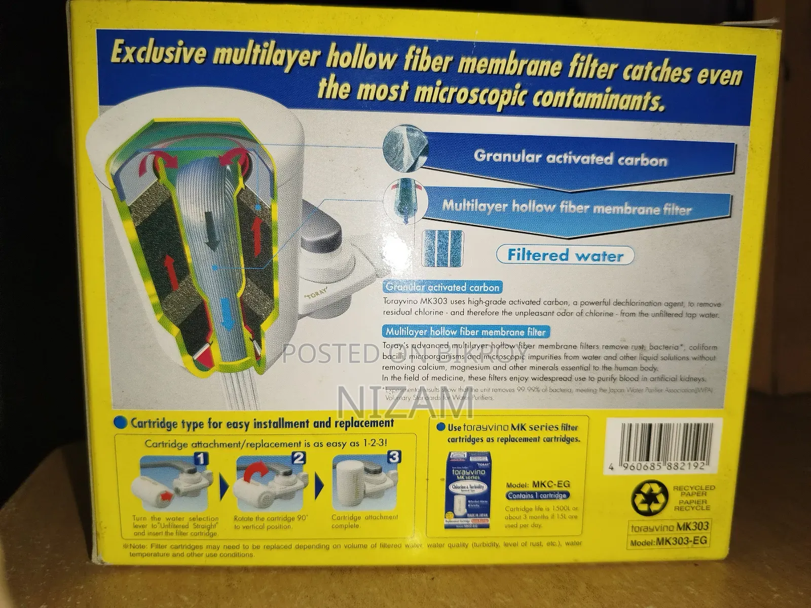Torayvino MK 303-Eg Water Purifier Set | Japan | Non-Electric.