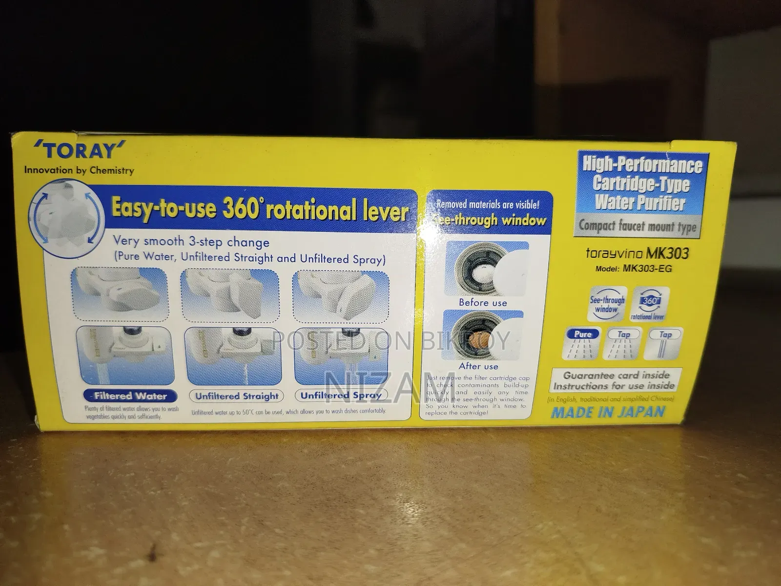 Torayvino MK 303-Eg Water Purifier Set | Japan | Non-Electric.
