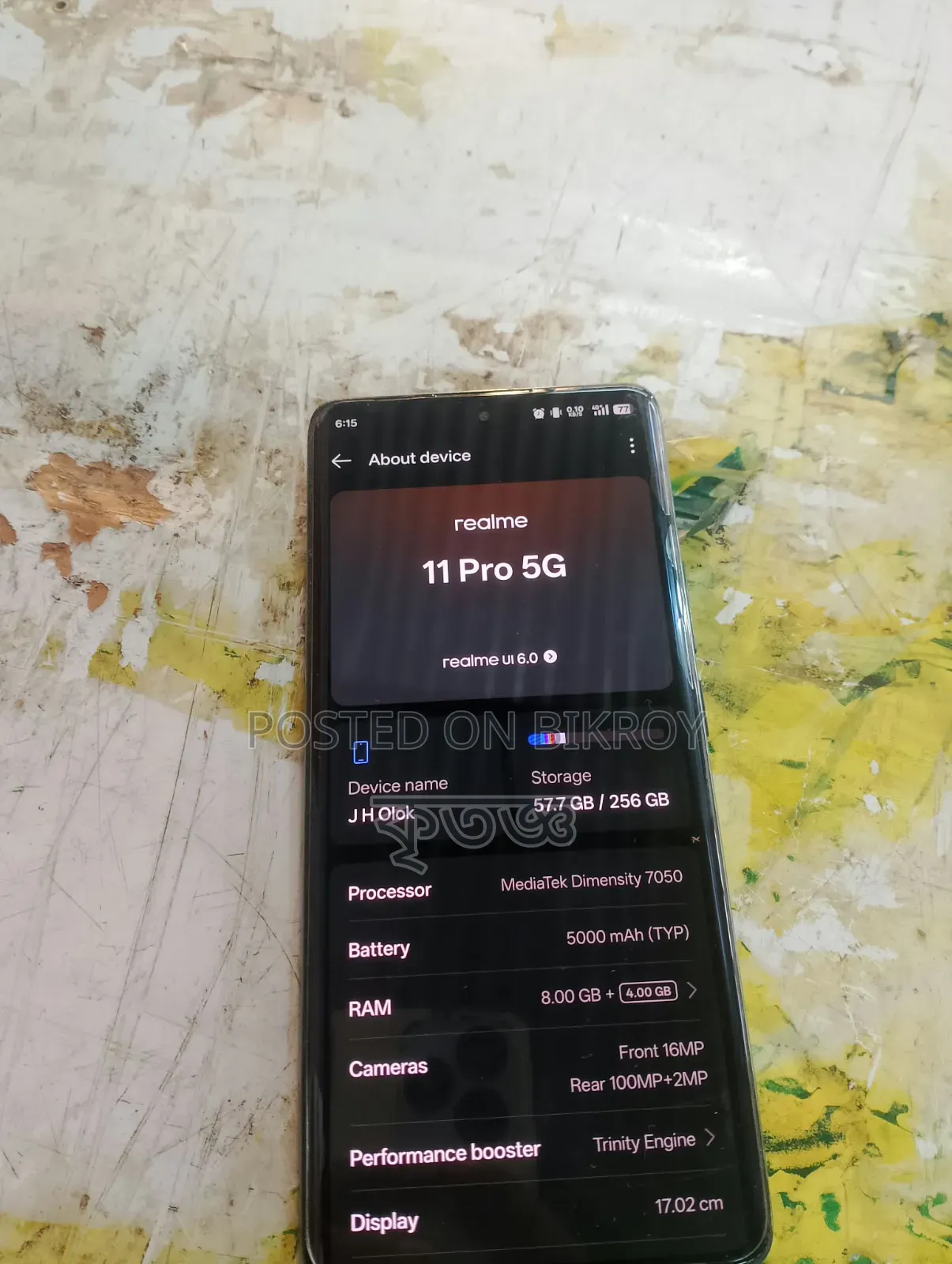 Realme 11 256 GB Gray
