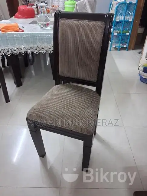 সেগুন কাঠের ডাইনিং টেবিল ৬টি চেয়ার সহ