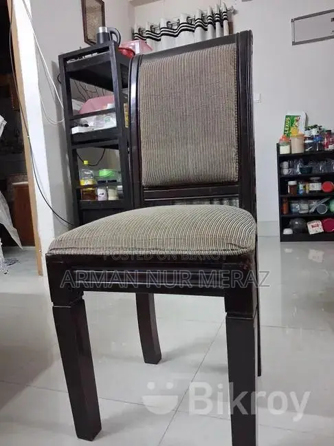 সেগুন কাঠের ডাইনিং টেবিল ৬টি চেয়ার সহ