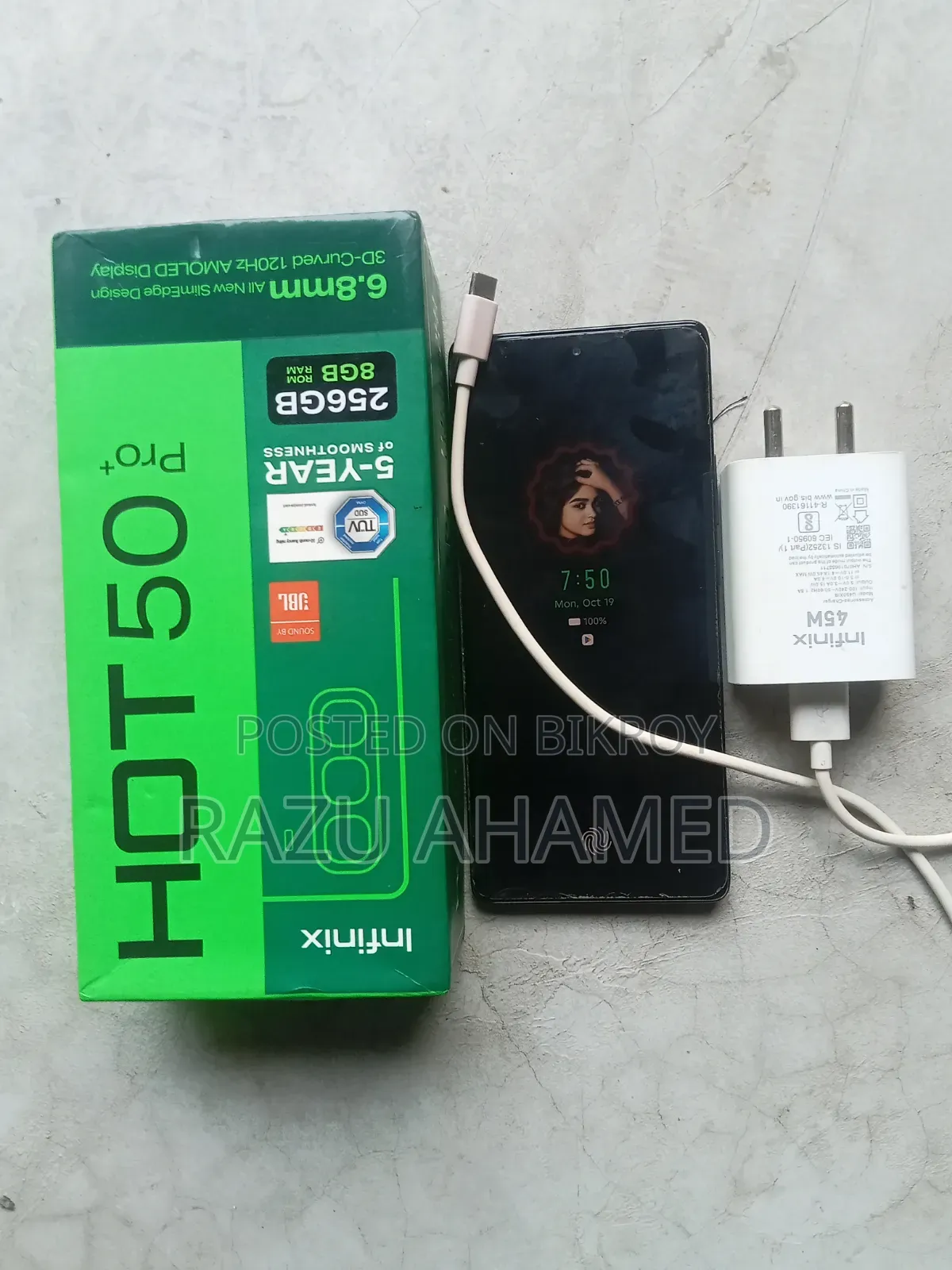 Infinix Hot 50 Pro+ 4G 256 GB Black
