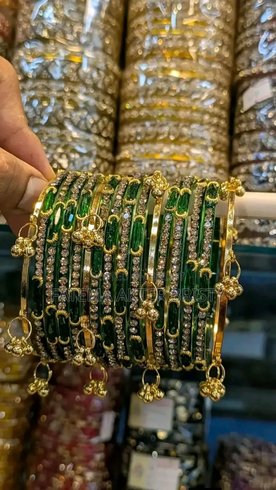 Kashmiri Grandmother Bangle with Jhumka