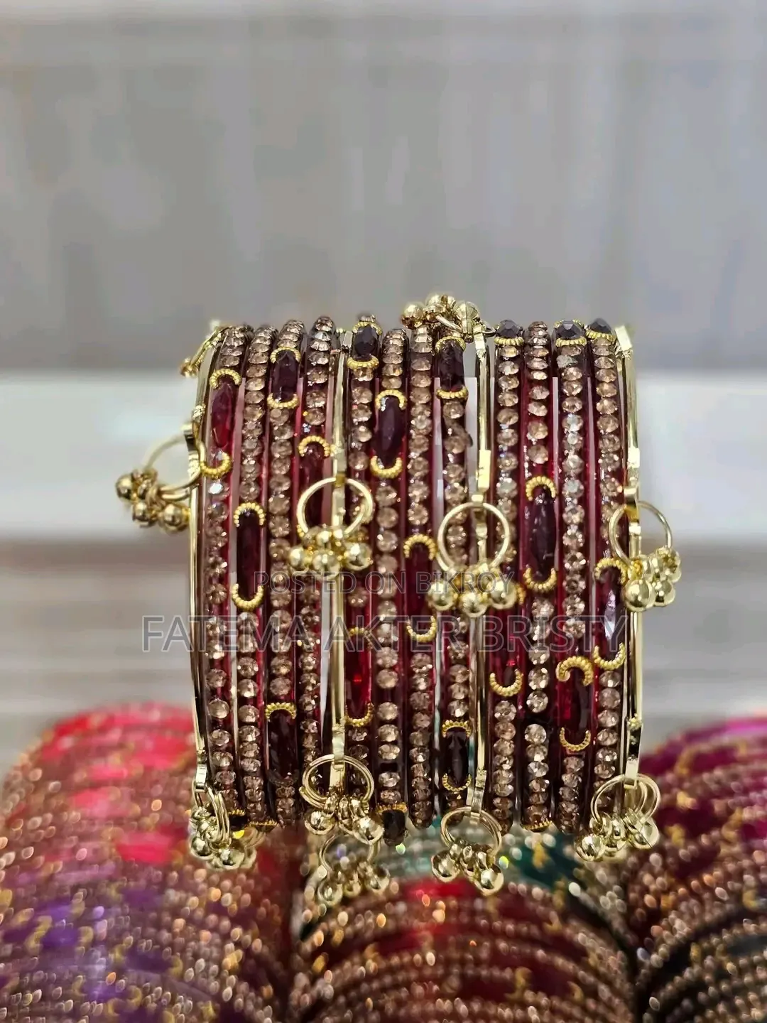 Kashmiri Grandmother Bangle with Jhumka