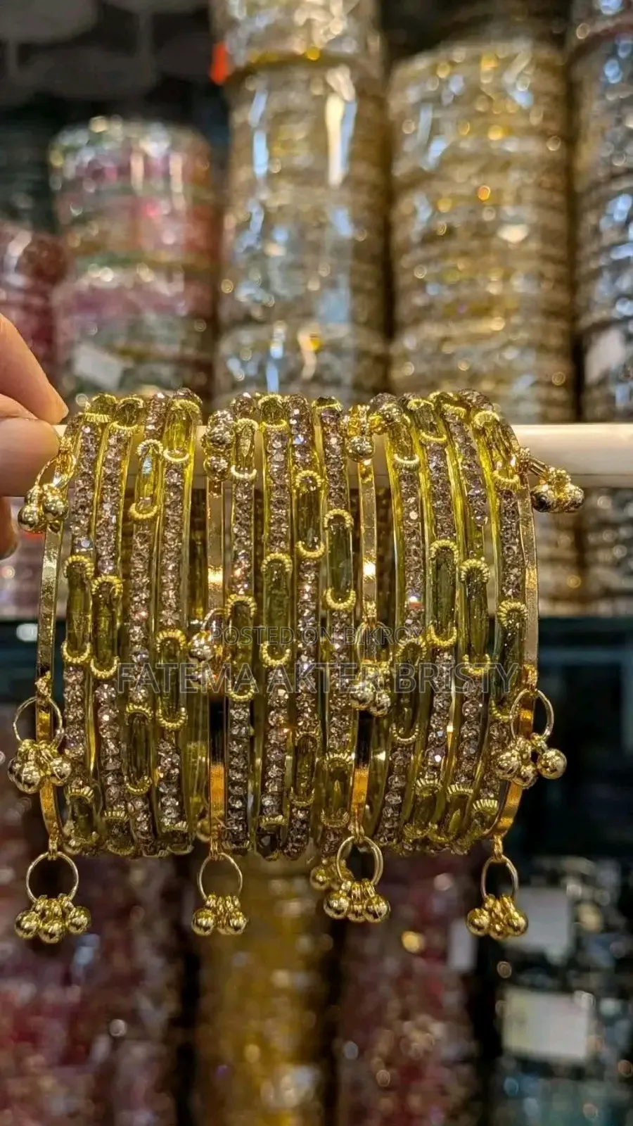 Kashmiri Grandmother Bangle with Jhumka
