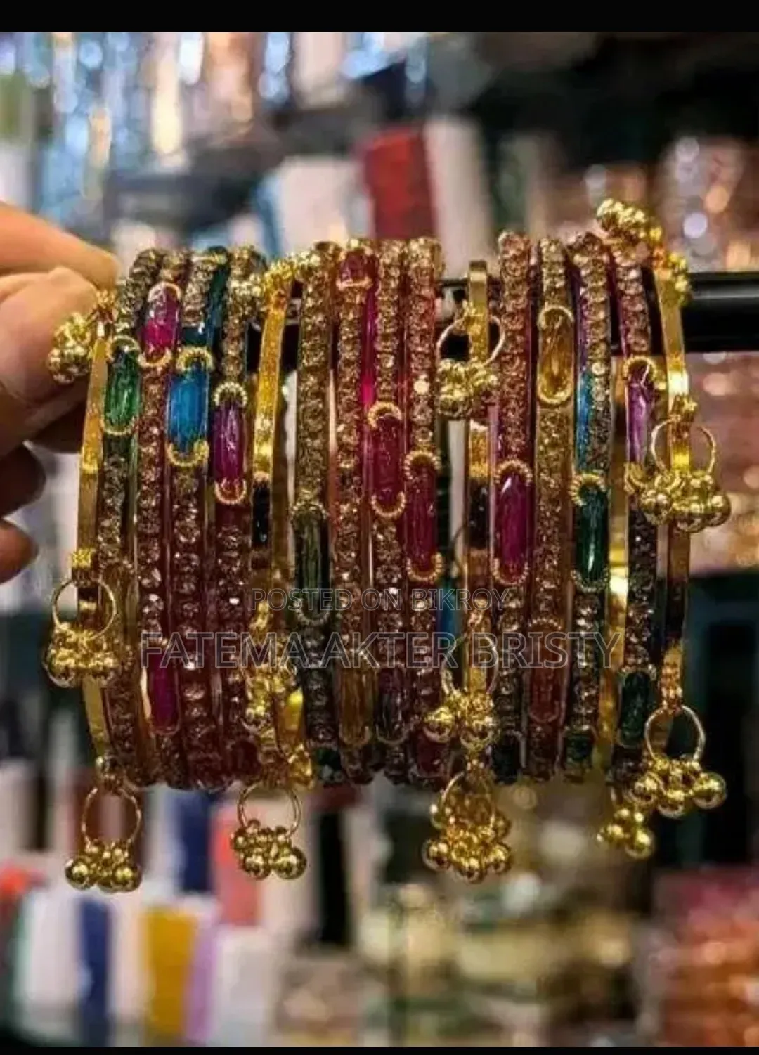Kashmiri Grandmother Bangle with Jhumka