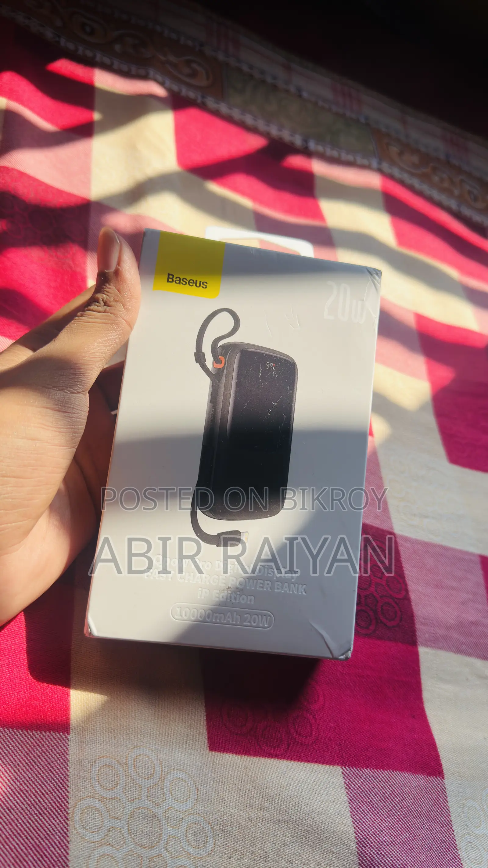 বেসিয়াস কিপাউ প্রো পাওয়ার ব্যাংক আইফোন এডিশন (২০ডব্লিউ) ১০০০০এমএএইচ