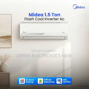 Midea Inverter 1.5 Ton Cooling Only Wall Type AC Emi Available