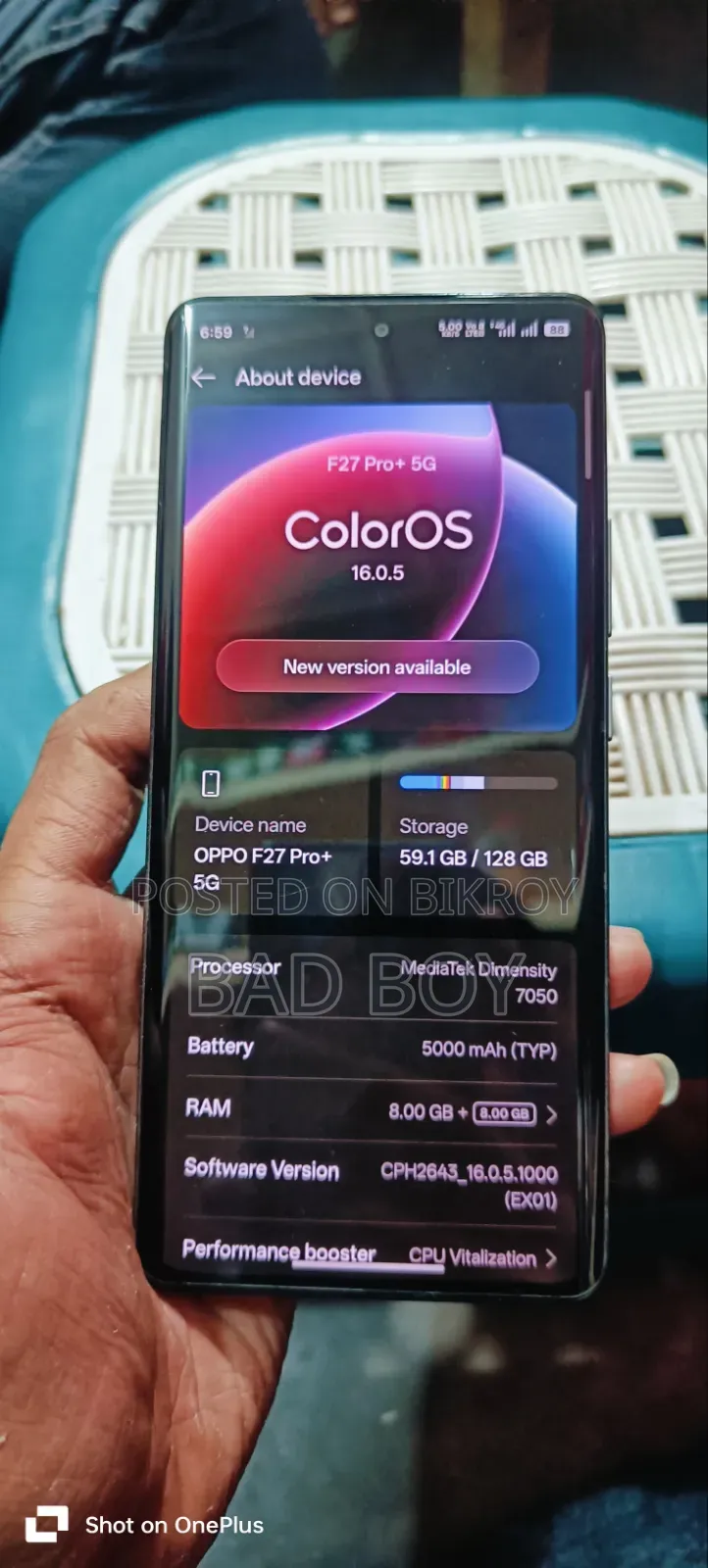 Oppo F27 Pro+ 128 GB Black