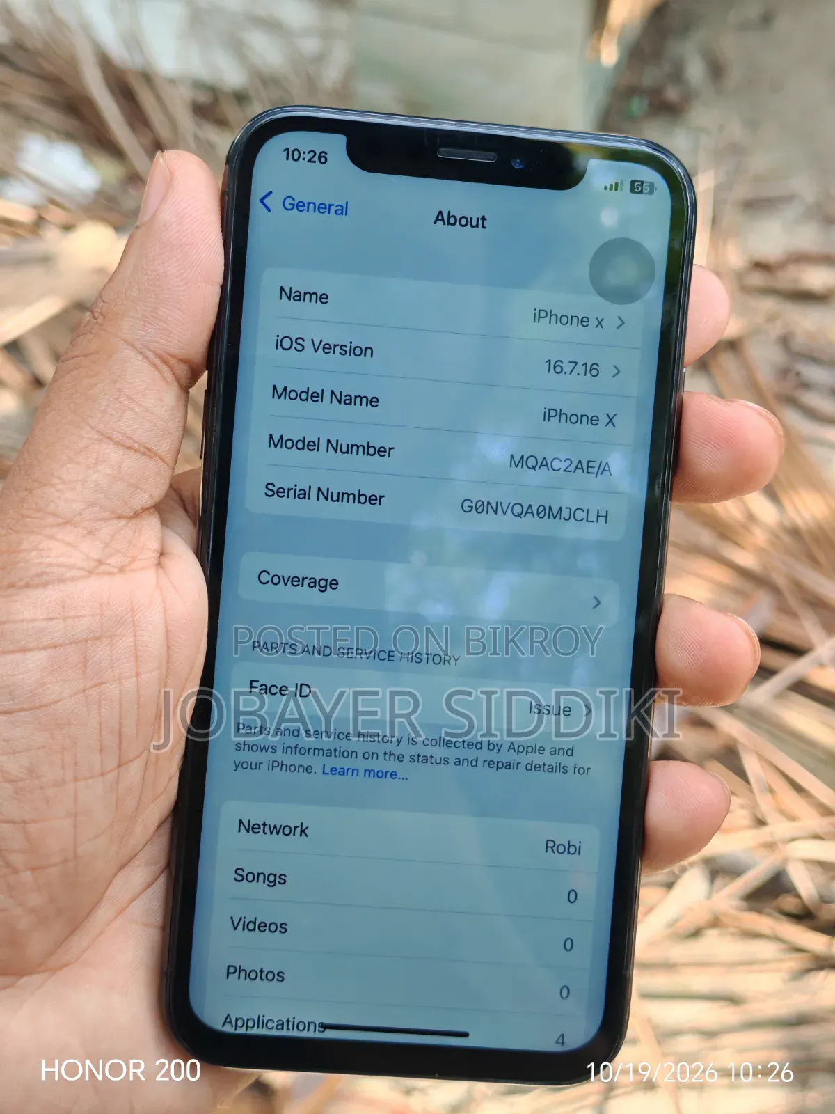 Apple iPhone X 64 GB Black