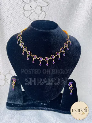 German silver jhumka and necklace combining traditional beauty!