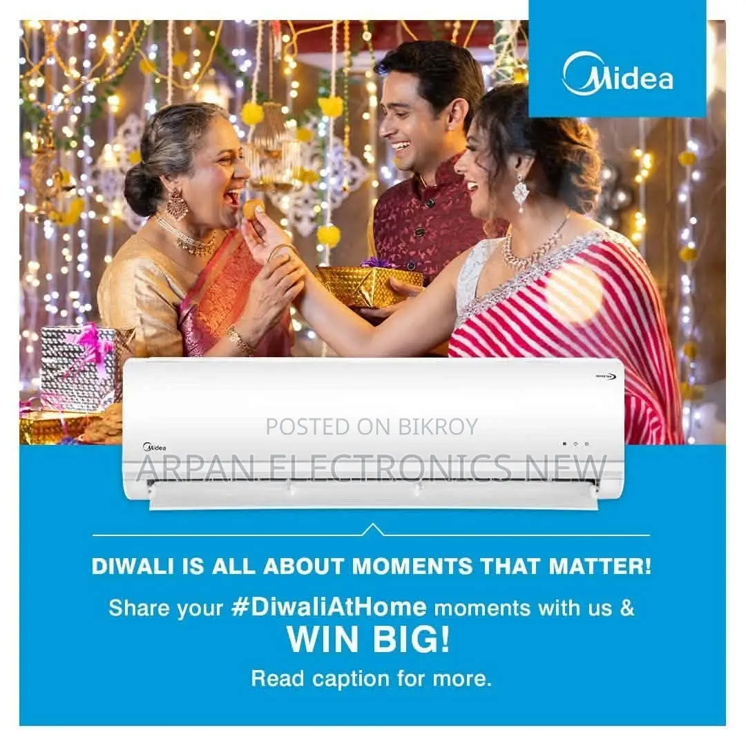 Midea 1.5 Ton Inverter AC Capacity (Btu / H): 18000