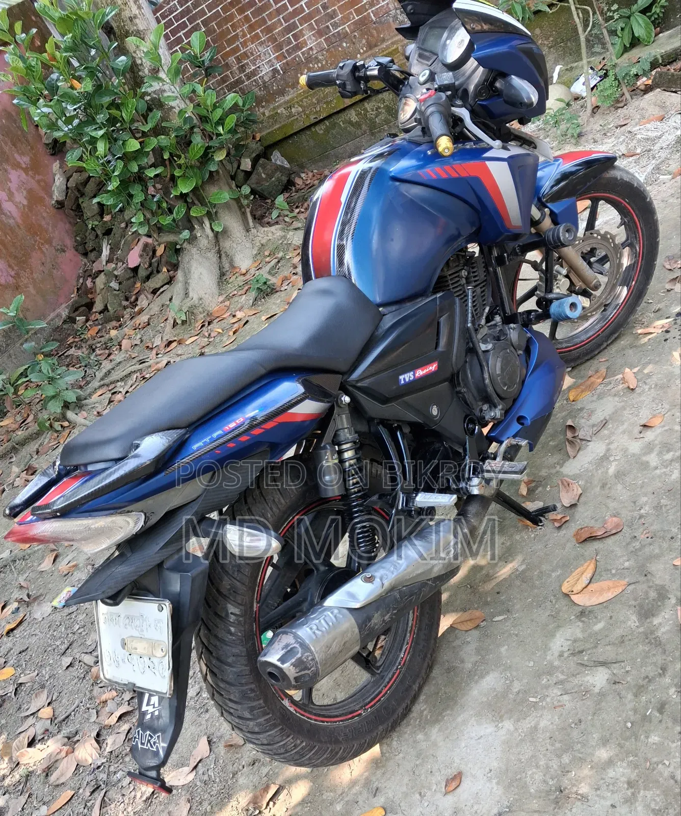 TVS Apache RTR 160 2V 2018 Blue