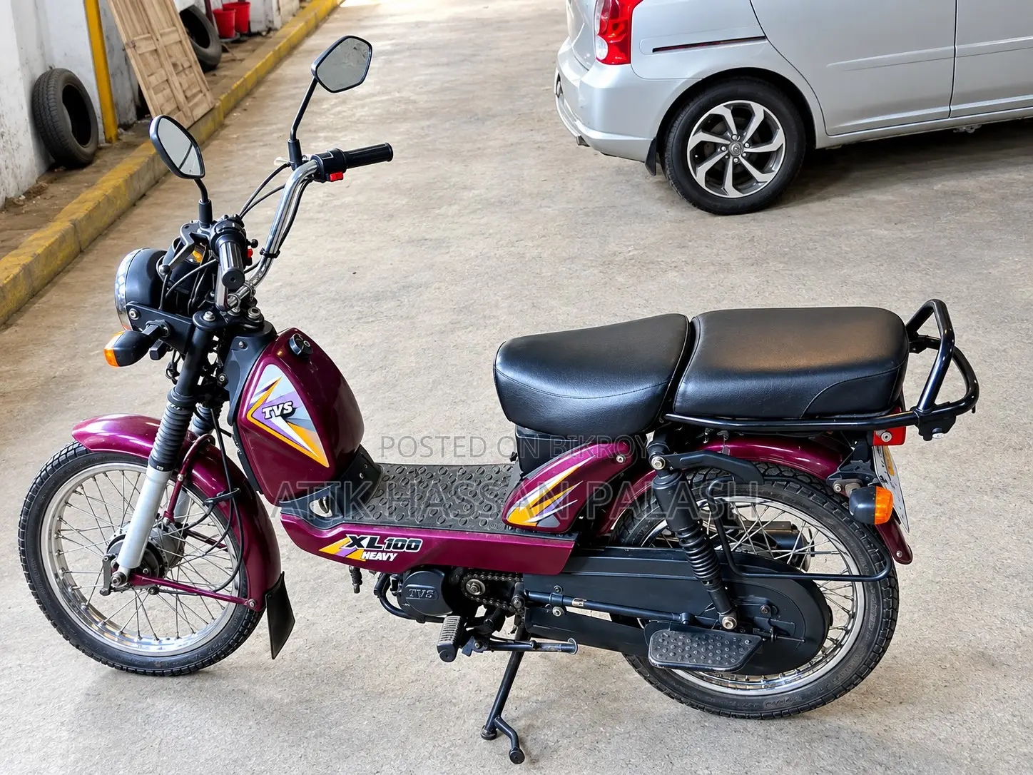 TVS XL 100 2022 Purple