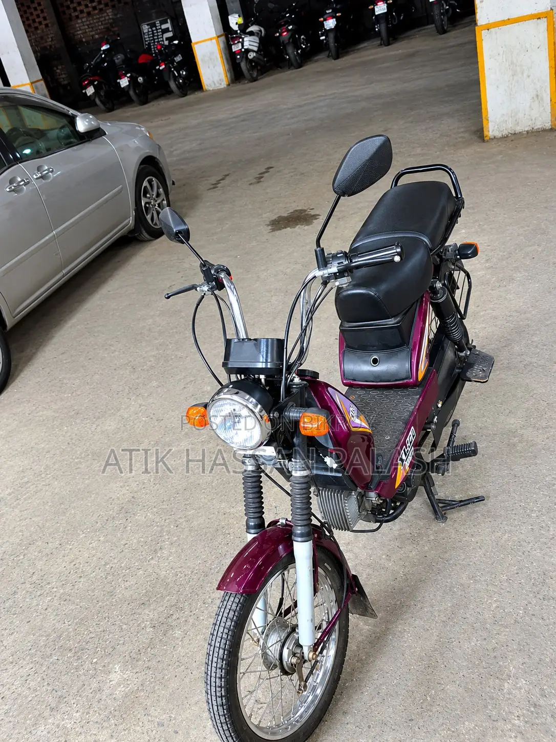 TVS XL 100 2022 Purple