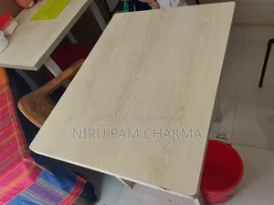 Metal Frame Laminated Board Table