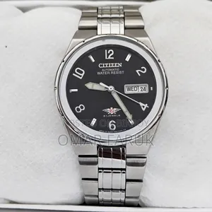 Vintage CITIZEN Automatic 21 Jewels Black Dial Men's Watch 38mm