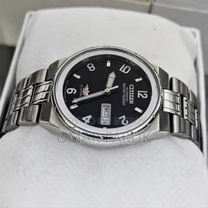 Vintage CITIZEN Automatic 21 Jewels Black Dial Men's Watch 38mm