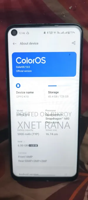 অপ্পো কে১০ প্রো ১২৮ জিবি গ্রে