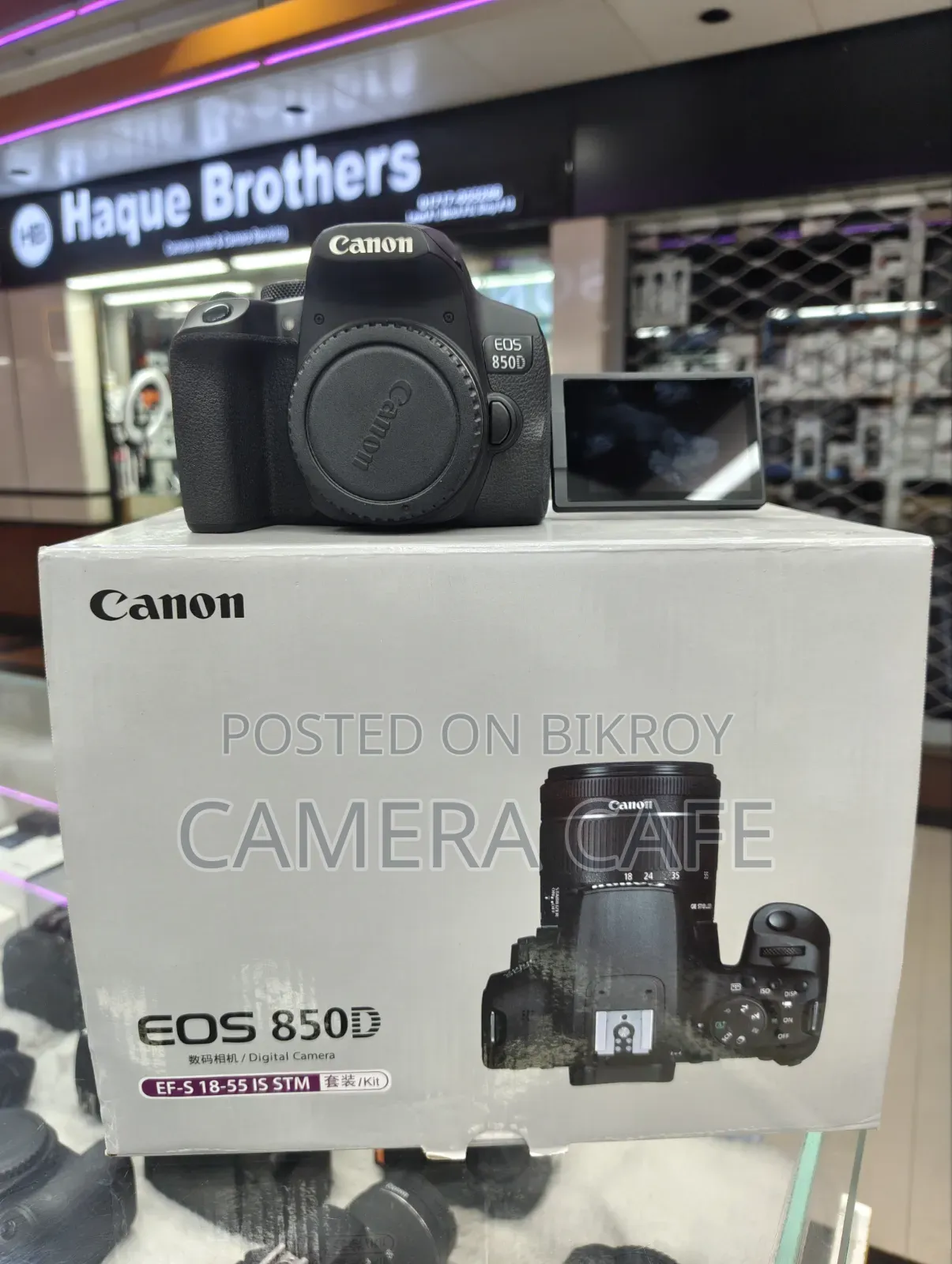 📸 Canon EOS 850D 4K Camera (Body Only)