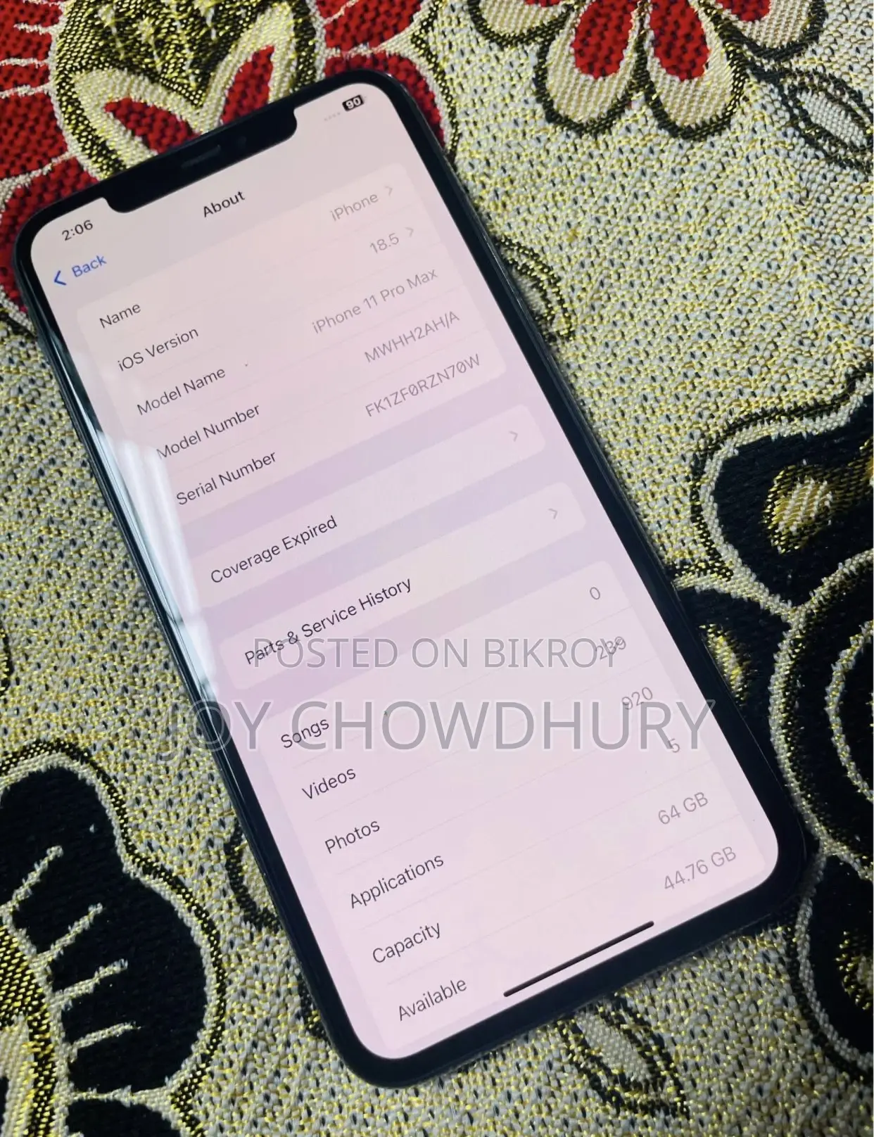 Apple iPhone 11 Pro Max 64 GB Black