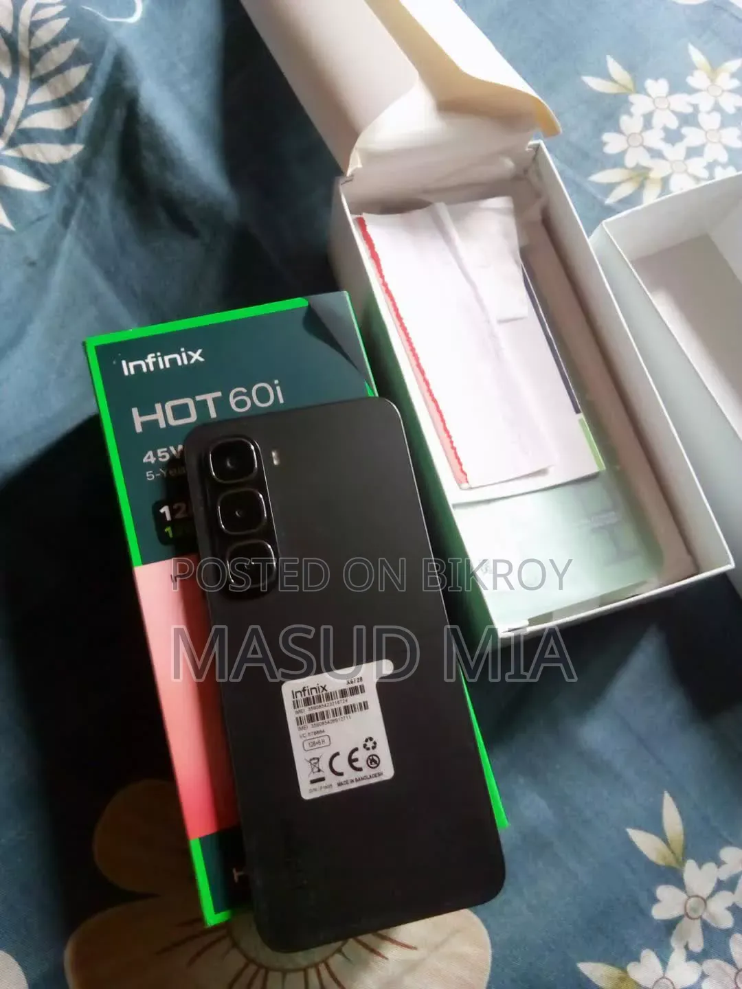 Infinix Hot 60i 128 GB Black