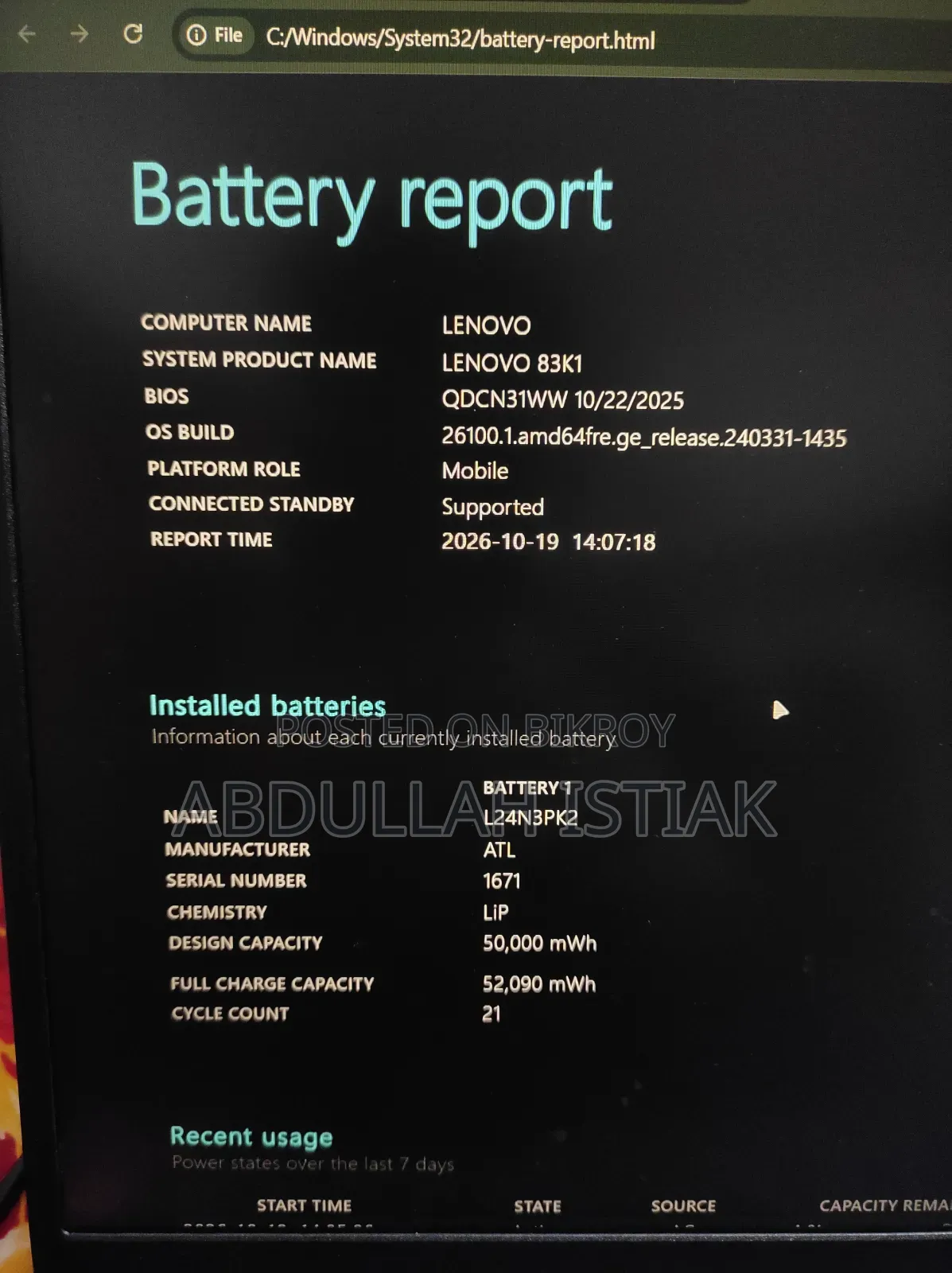 Laptop Lenovo Ideapad 3 16GB Intel Core i5 SSD 512GB