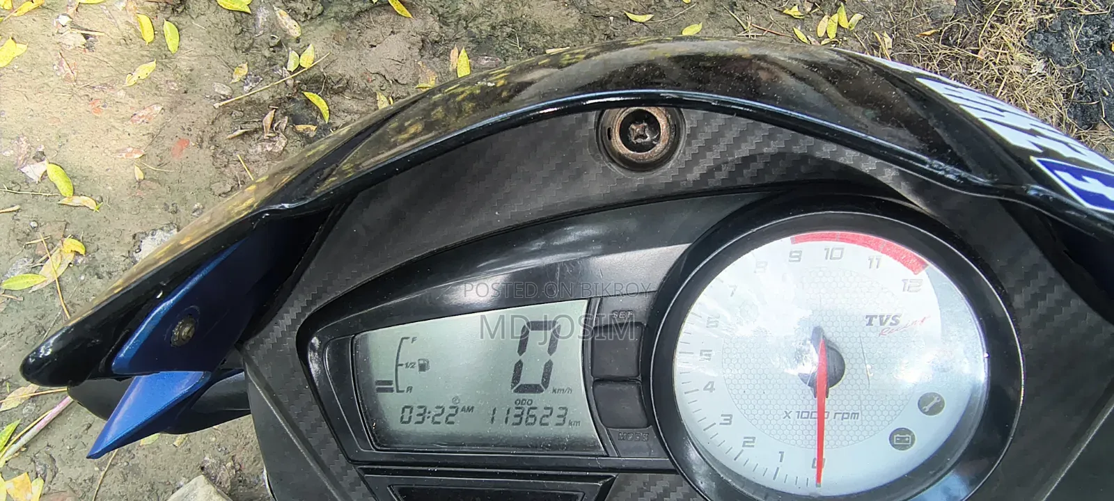 New TVS Apache RTR 160 2V 2017 Blue