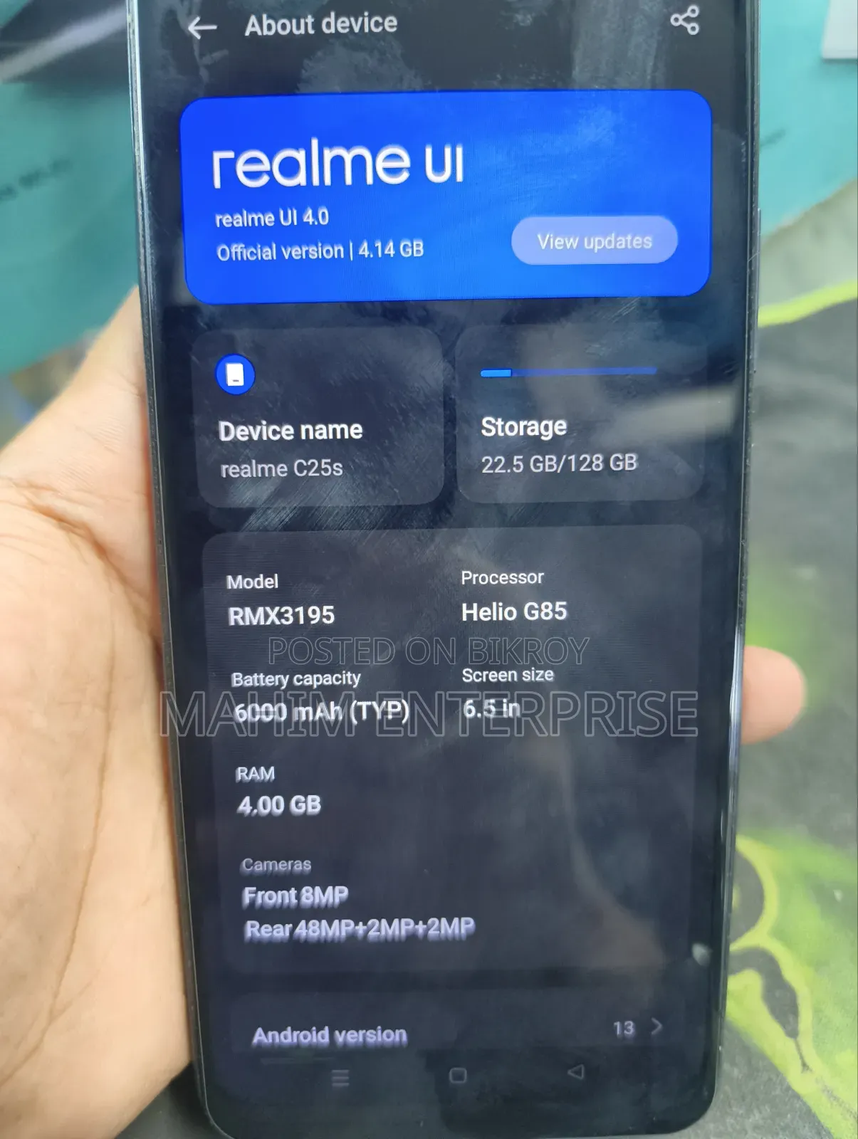 Realme C25s 128 GB Black