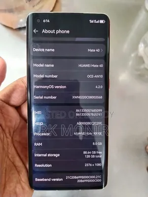 Huawei Mate 40 128 GB White