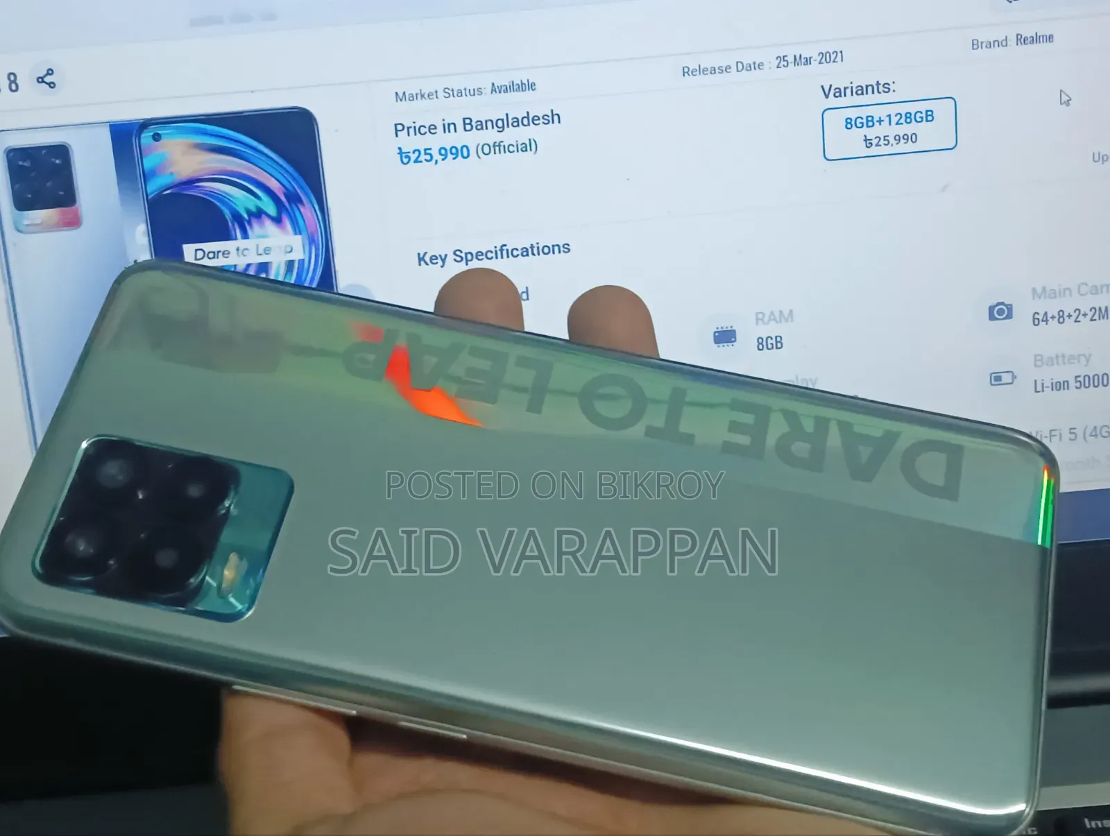Realme 8 Pro 128 GB Silver