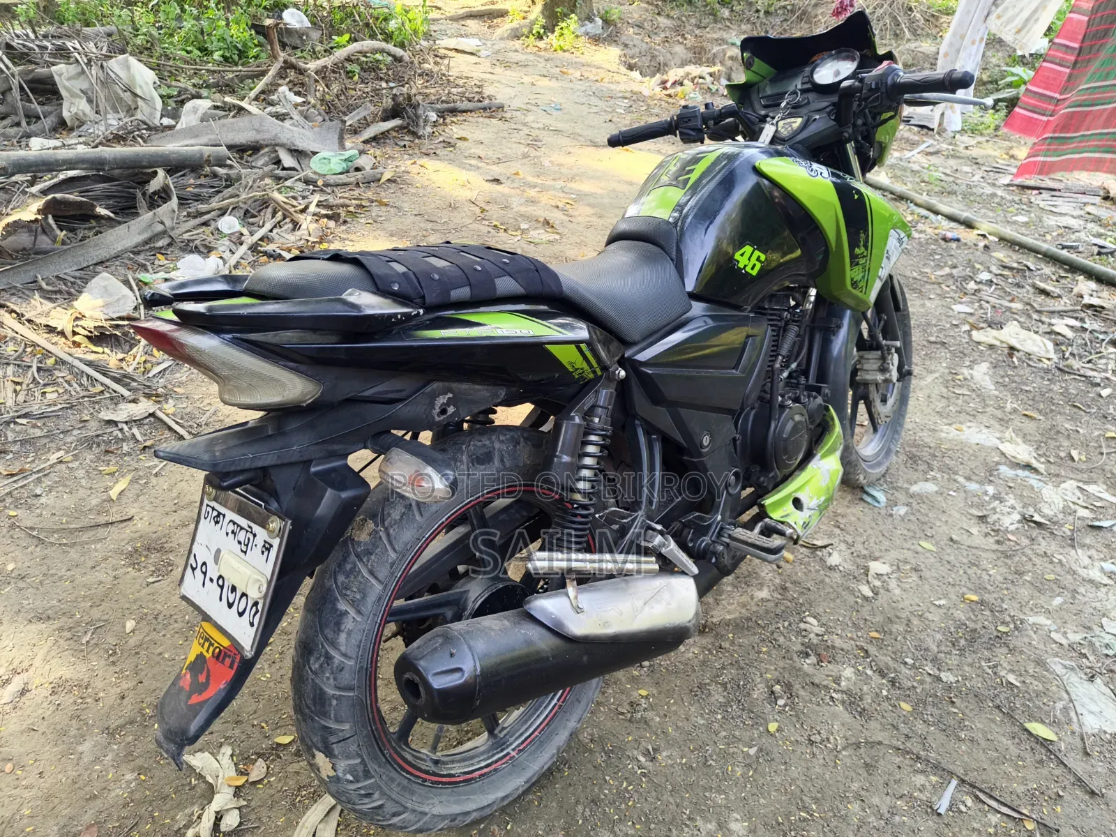 New TVS Apache RTR 160 2V ABS 2016 Black