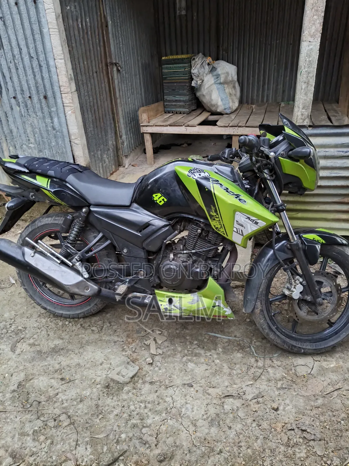 New TVS Apache RTR 160 2V ABS 2016 Black