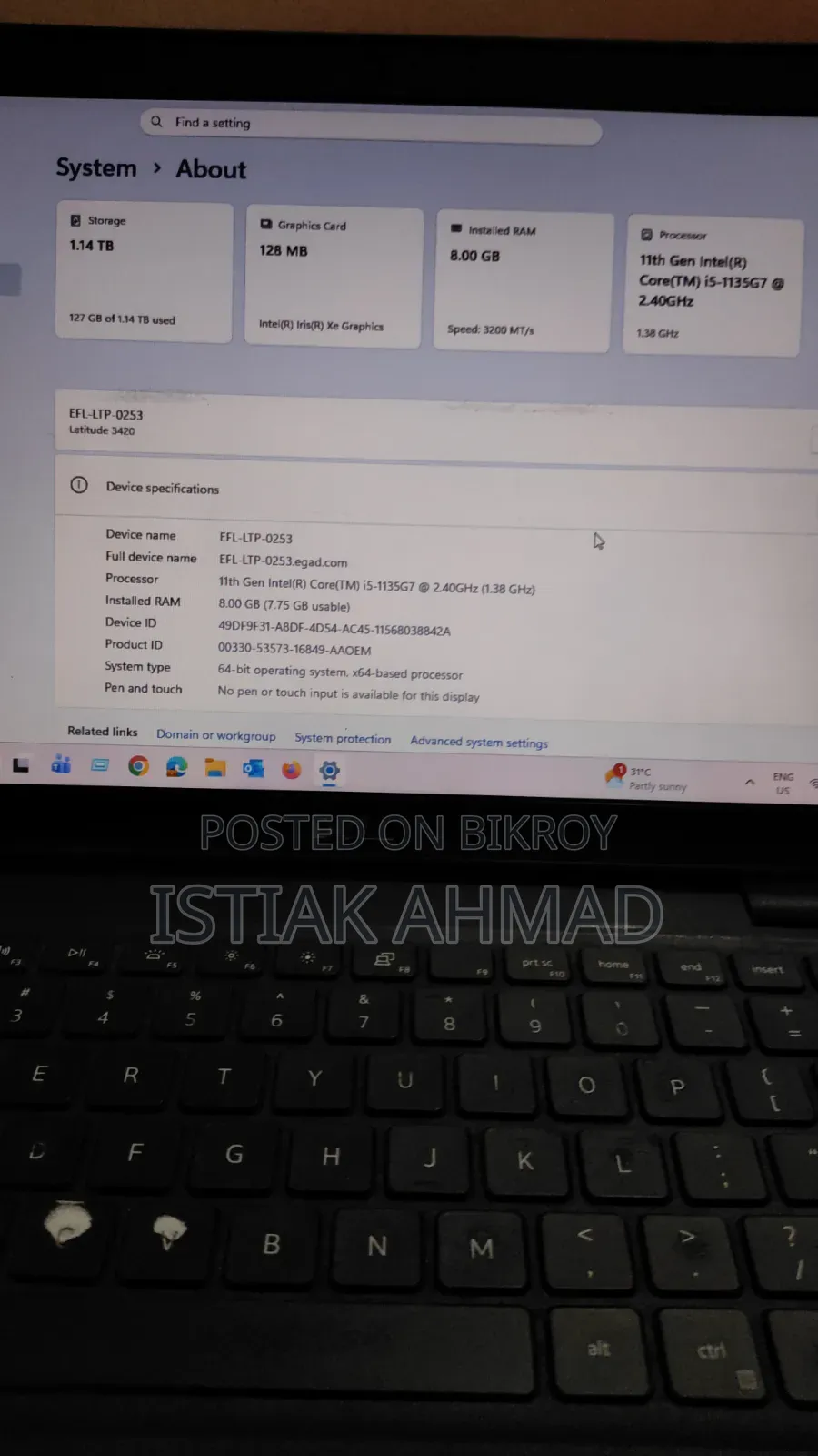 Laptop Dell Latitude 3420 8GB Intel Core Ultra 5 HDD 1T