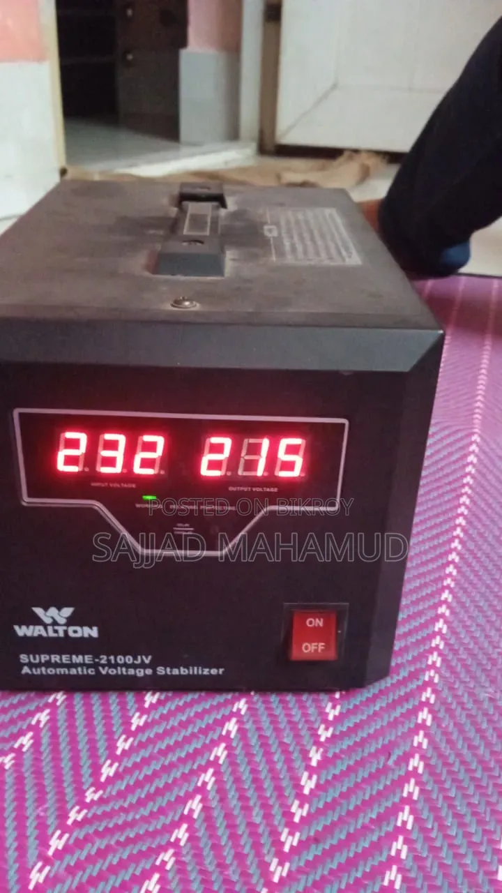 This is a Walton SUPREME-2100JV Automatic Voltage Stabilizer